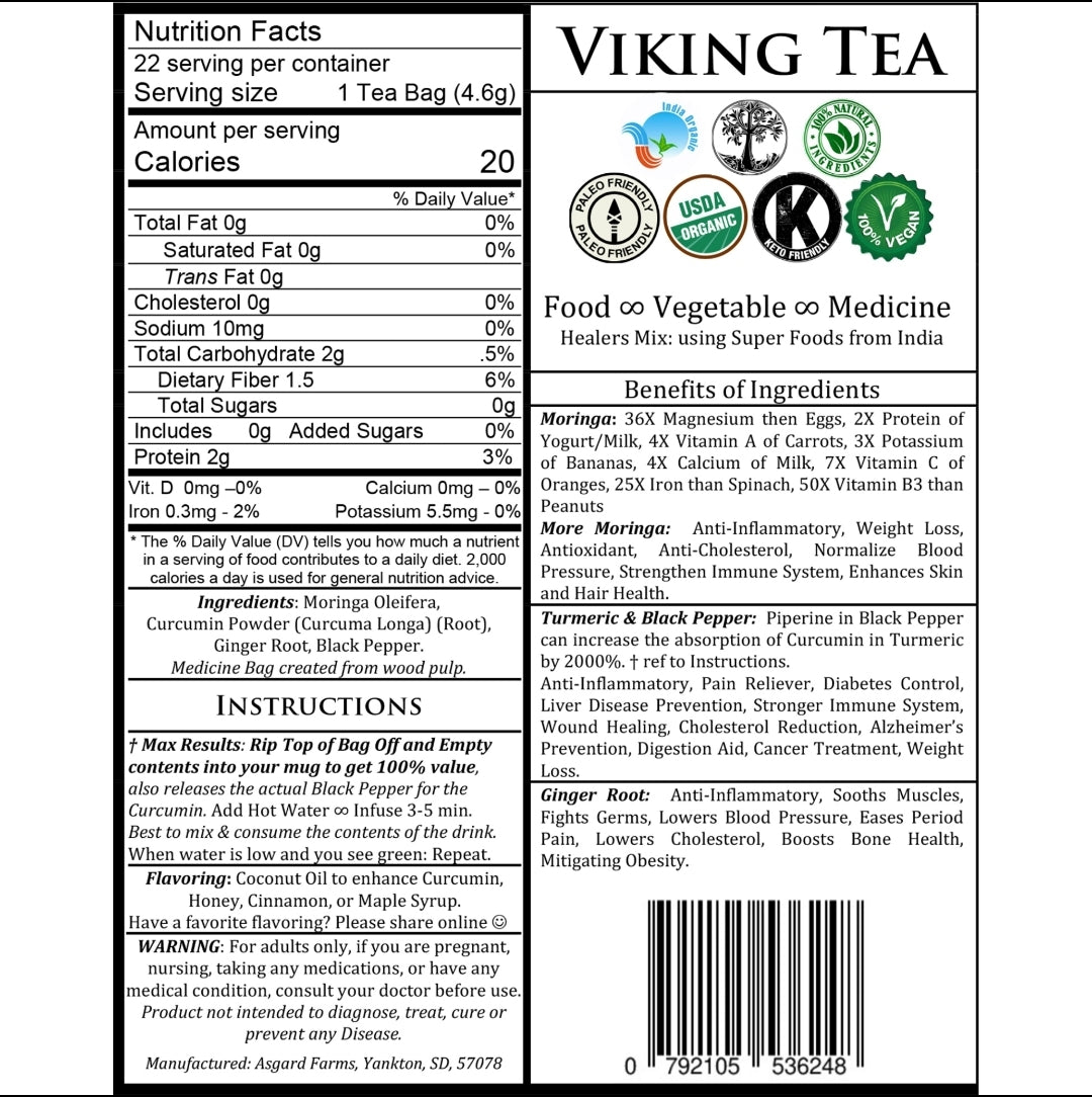 Viking Tea qty 22
